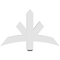 Ekena Millwork Alberta Architectural Grade PVC Gable Bracket, 36"W x 22 1/2"H x 4"D x 4"F, 15/12 Pitch GBP036X23X0404ALB00 - alternate 2